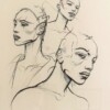 Sérigraphie de Enki Bilal rehaussée à la main, intituée "Les Trois Soeurs"