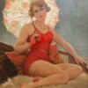 François MARTIN-KAVEL, baigneuse à l'ombrelle