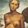 G. CAPONE, "Nu au bord de la mer", Huile sur toile, 1938, Art Déco – Image 3
