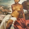 G. CAPONE, "Nu au bord de la mer", Huile sur toile, 1938, Art Déco – Image 2