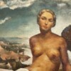 G. CAPONE, "Nu au bord de la mer", Huile sur toile, 1938, Art Déco – Image 6