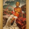 G. CAPONE, "Nu au bord de la mer", Huile sur toile, 1938, Art Déco