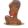 Karl HAGENAUER, sculpture en bois représentant une femme africaine