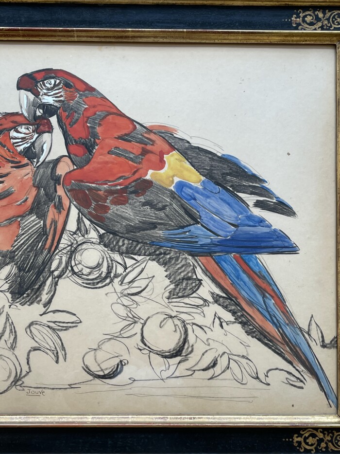 Paul JOUVE (1878 - 1973), « Deux perroquets », années 1930 – Image 6