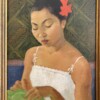 Léa LAFUGIE  (1890-1972), portrait d’une jeune Cambodgienne