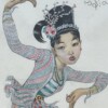 Léa LAFUGIE (1890-1972), gouache d'une danseuse Birmane – Image 5