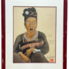 Léa LAFUGIE (1890-1972), aquarelle d’un enfant et d'une femme "Ta Moc"