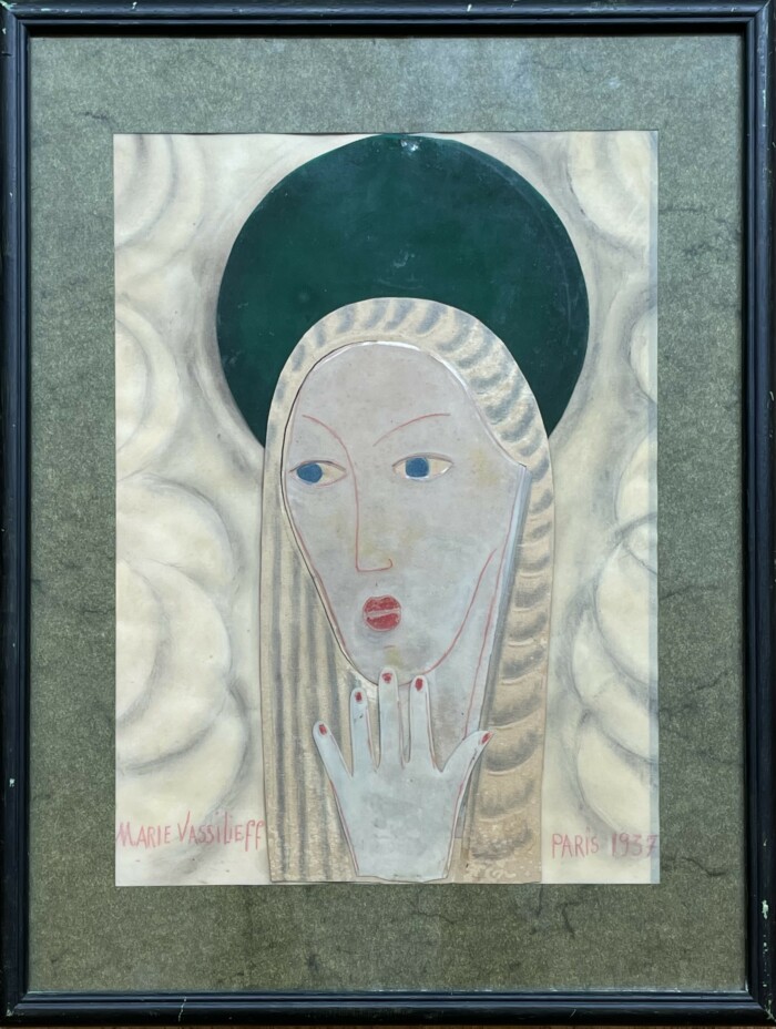 "Portrait de jeune femme", Marie Vassilieff (1884-1957)