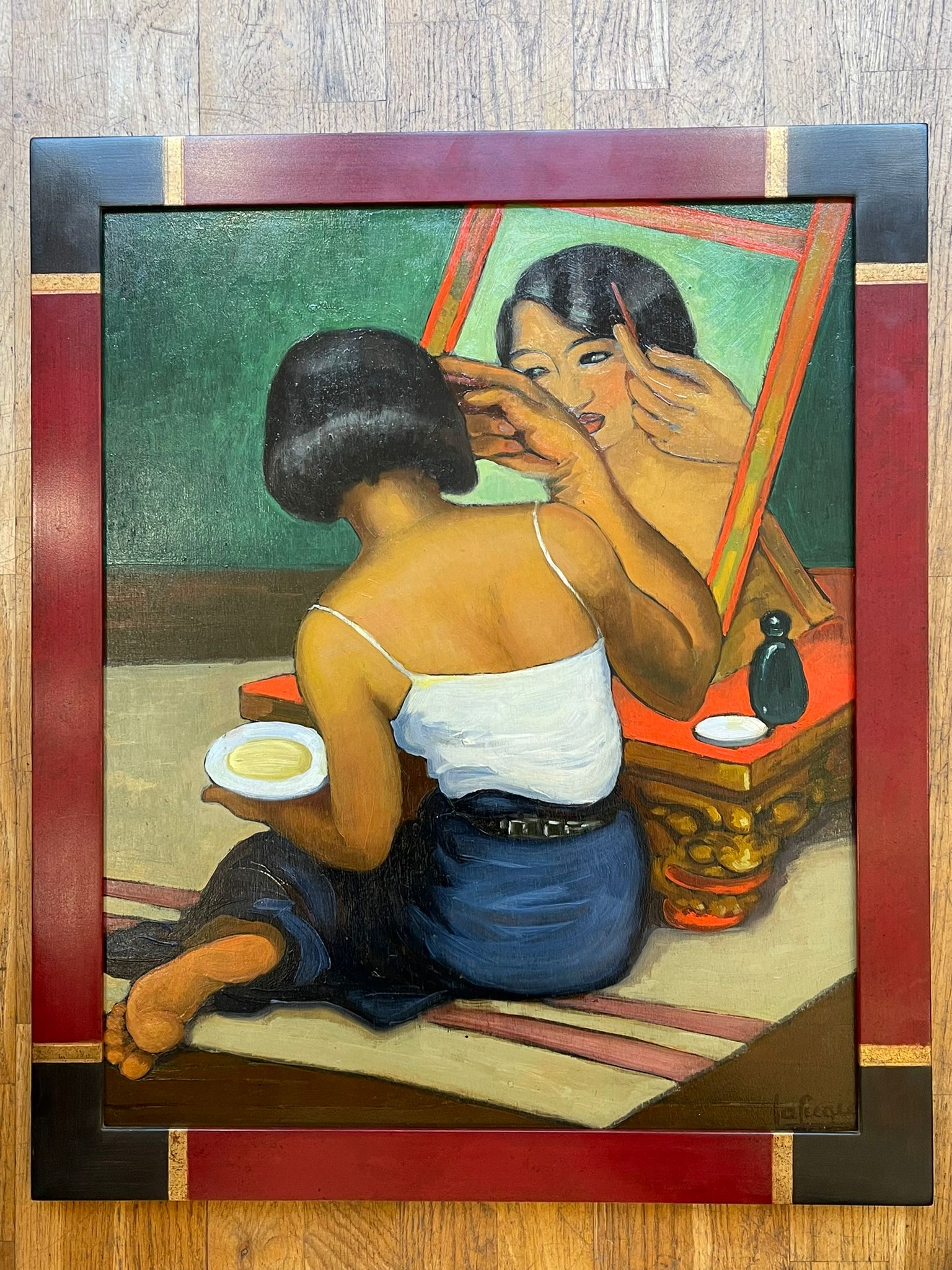 Jeune siamoise à sa toilette, Léa LAFUGIE (1890-1972) – Image 2