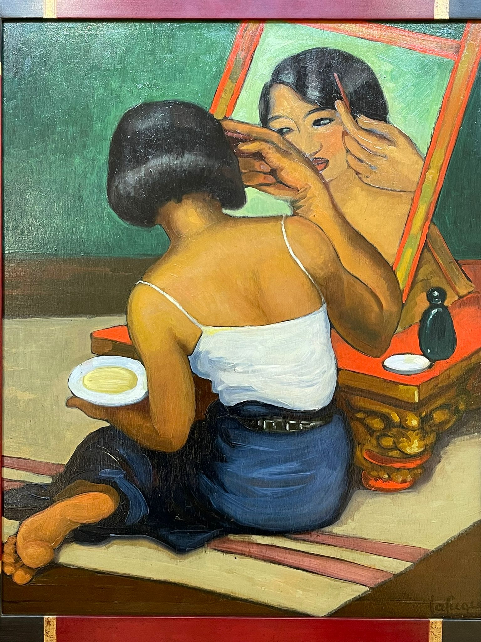 Jeune siamoise à sa toilette, Léa LAFUGIE (1890-1972) – Image 3