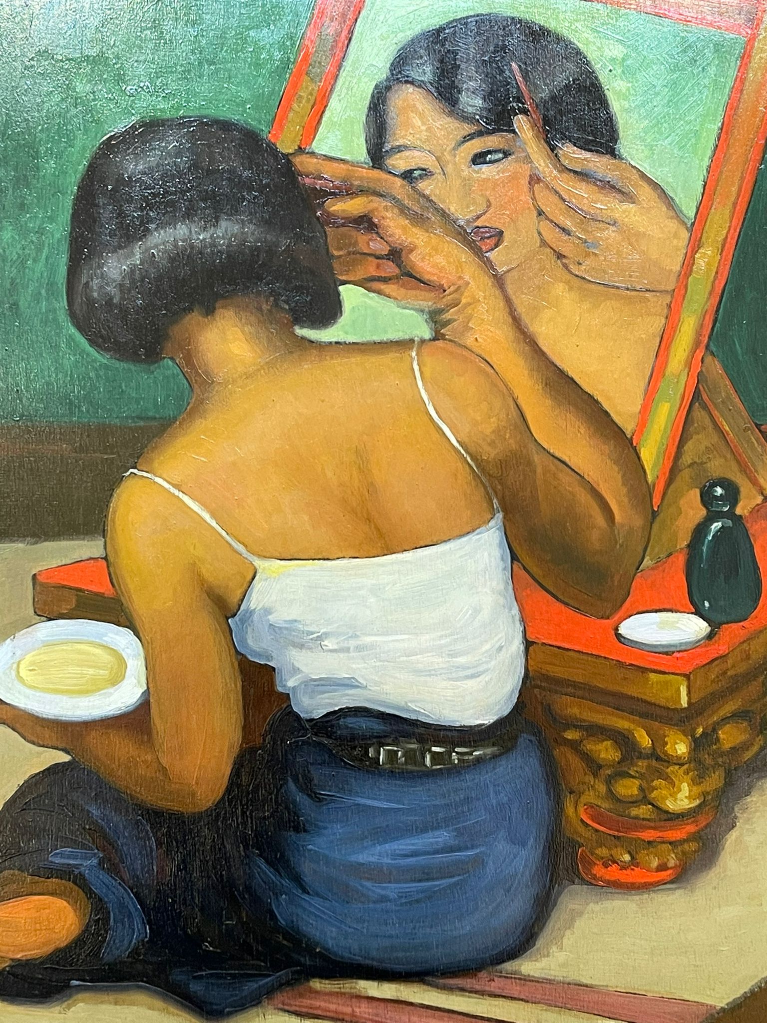 Jeune siamoise à sa toilette, Léa LAFUGIE (1890-1972) – Image 4