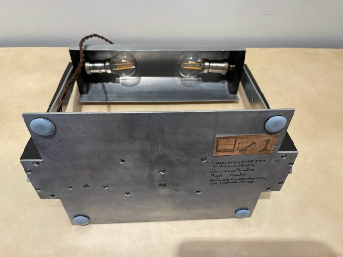 Rare Lampe Piano, modèle n°58, Jacques LE CHEVALLIER (1896-1987) et René KOECHLIN (1866-1951), 1929, art déco, France – Image 11
