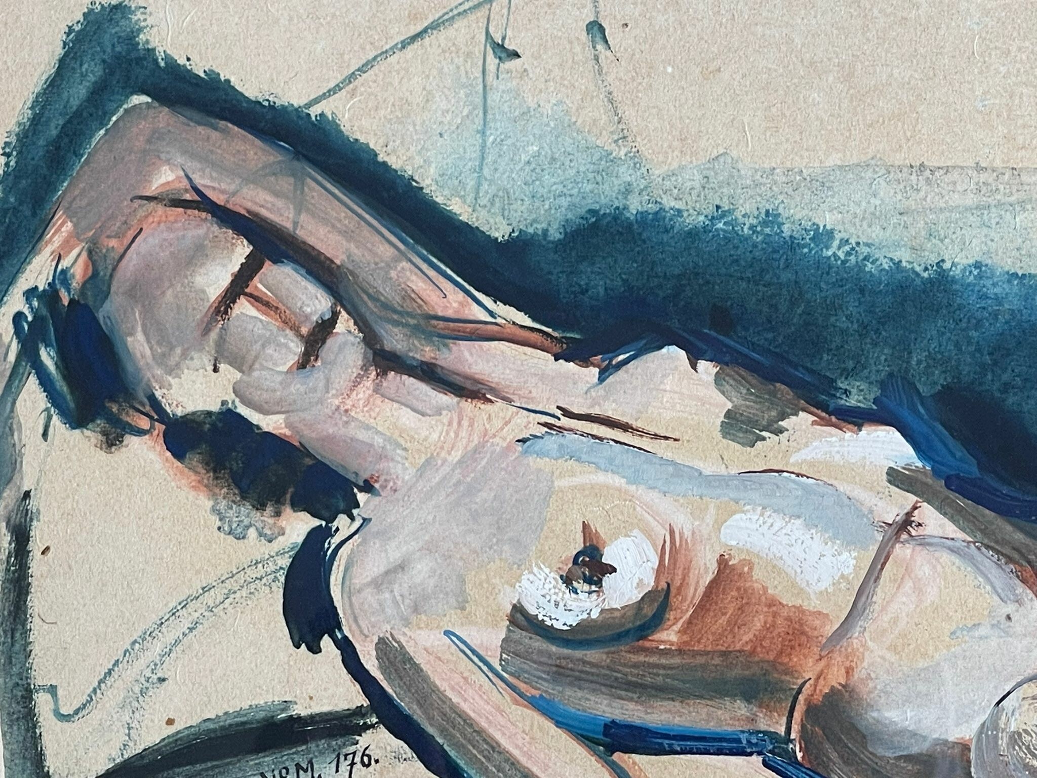 Henry de Waroquier (1881–1970) « Nu allongé » – Image 5