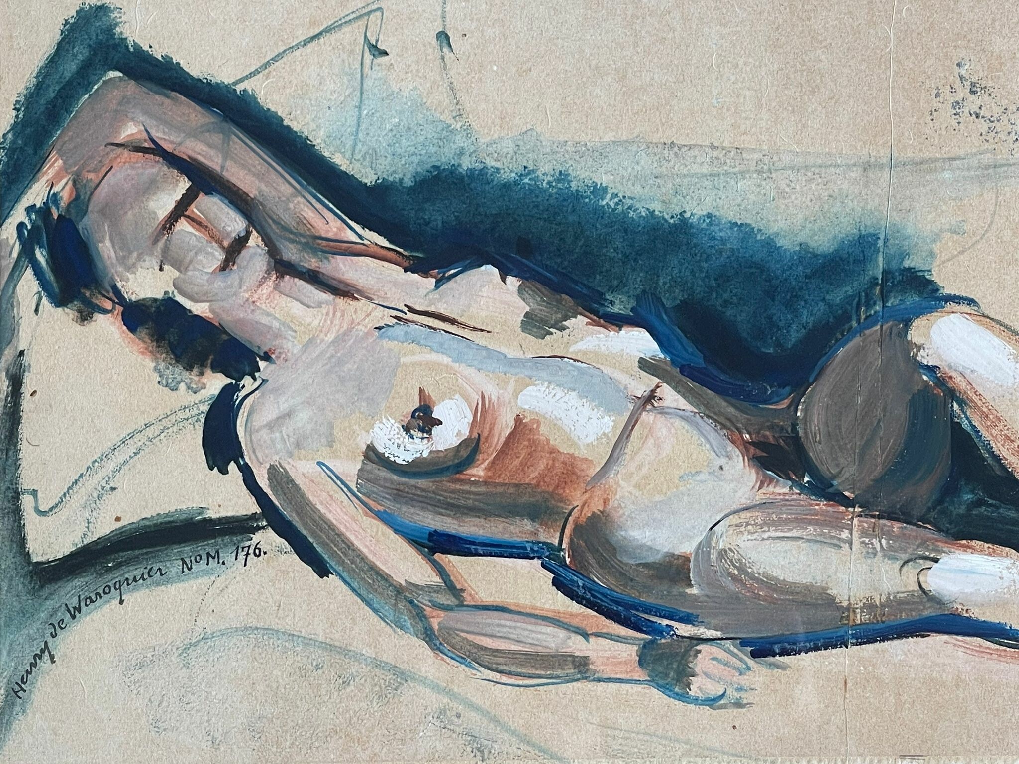 Henry de Waroquier (1881–1970) « Nu allongé » – Image 7