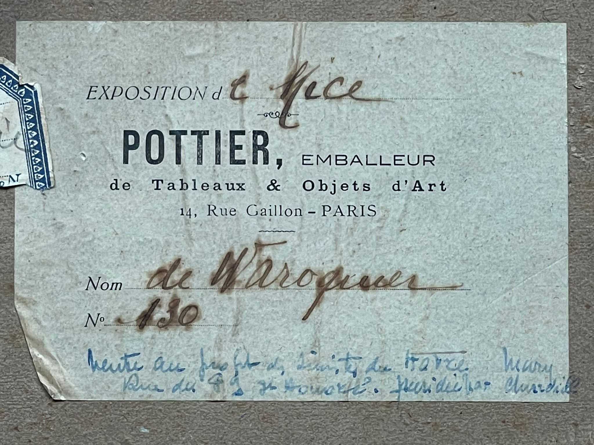 Henry de Waroquier (1881–1970) « Nu allongé » – Image 12